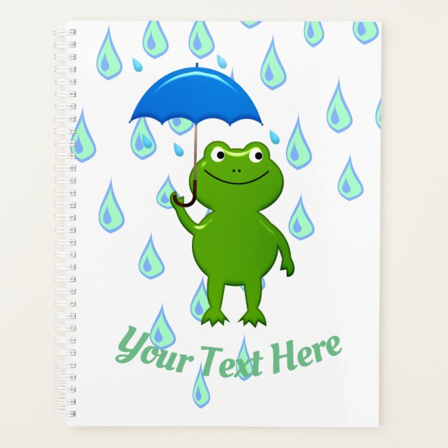 Agenda Sapo Kawaii e Chuva (Frente)