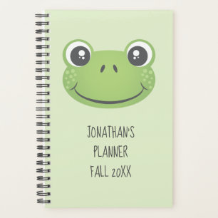 Agenda Sapo Verde Bonito   Voltar à escola   Planner