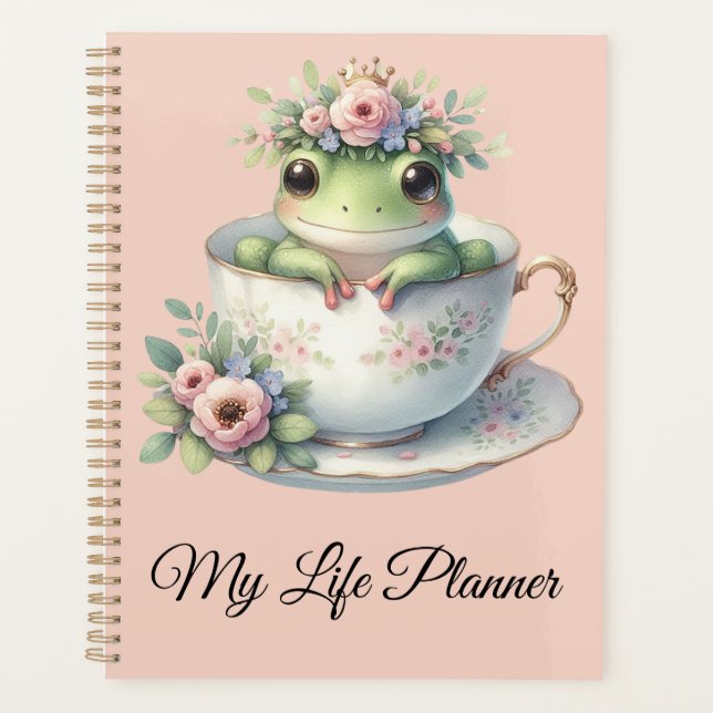 Agenda Sapo Whimsical em Floral Teacup (Frente)