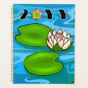 Agenda Sapos coloridos na água Lily Pond Kaleidoscope