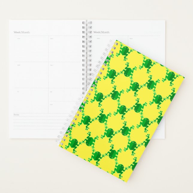 Agenda Sapos de animação bonitos (Exibição)