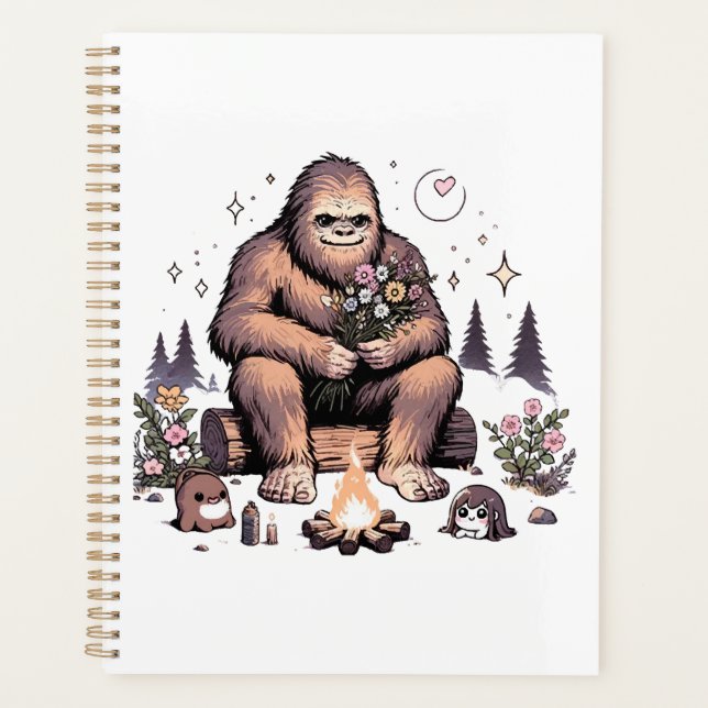 Agenda Sasquatch Segurando Flores (Frente)