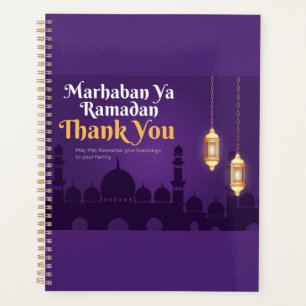 Agenda Saudações Elegantes de Ramadan - Dourado Ramadan K