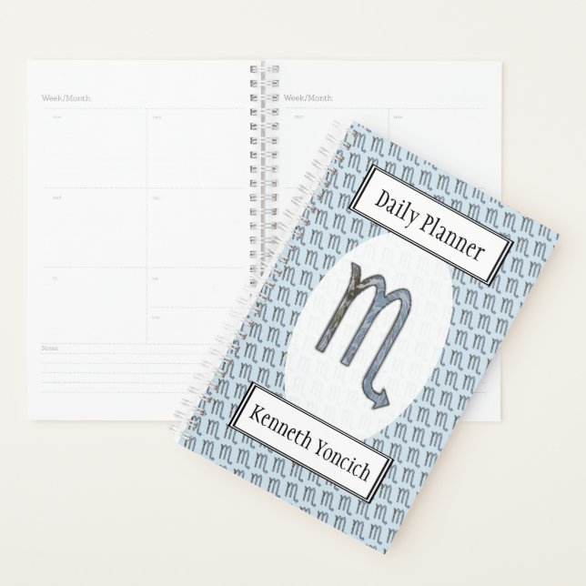Agenda Scorpio Zodiac - Elemento do Símbolo Kenneth Yonci (Exibição)