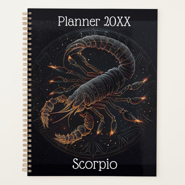 Agenda Scorpio Zodiac Planner (Frente)