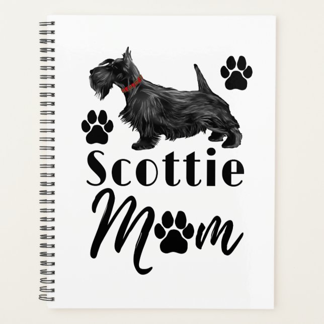 Agenda Scottish Terrier Scottie Dog Mãe (Frente)