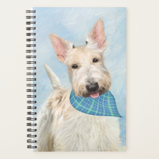 Agenda Scottish Terrier Wheaten Dog Painting (Frente)