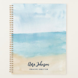 Agenda Script de Aquarela Moderna Personalizado 2025