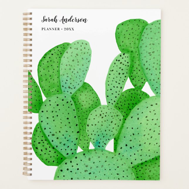 Agenda Script de Cactus de Pear Rápido Personalizado (Frente)