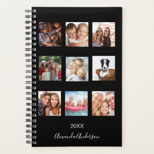 Agenda Script de nome de colagem da família de fotos pers