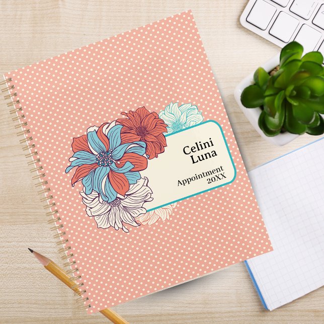 Agenda Script Mínimo de Folhagem Floral Moderna (Floral Foliage Modern Minimal Script Planner 2026
)