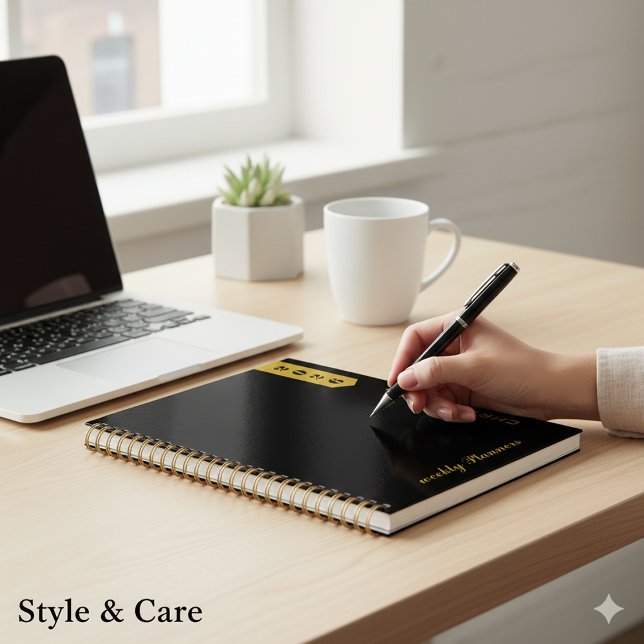 Agenda Script Profissional Personalizado Design Elegante (Personalized Professional Script Elegant Design Planner)