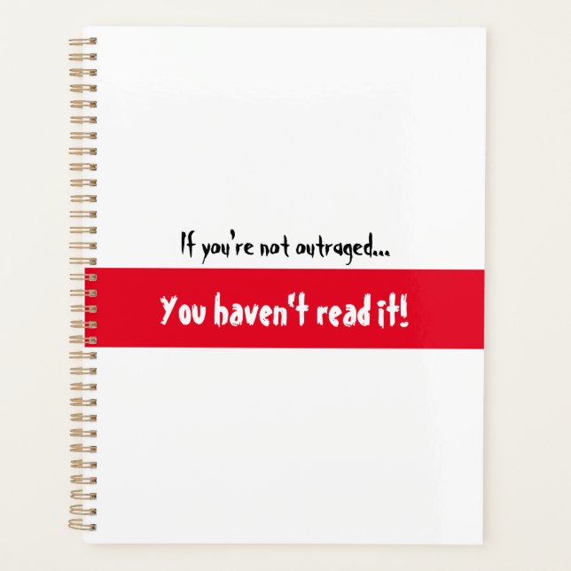 Agenda Se você não está indignado, você não leu! (Frente)