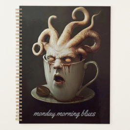 Agenda Segunda-feira de manhã blues aviso de nível de caf