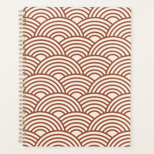 Agenda Seigaiha Wave Rust Terracotta