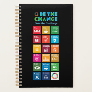 Agenda Seja a mudança de metas globais de Poster de inspi
