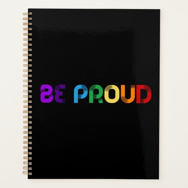 Agenda Seja Orgulho gay LGBT orgulhoso (Frente)