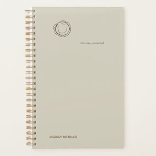 Agenda Selo de Cera Dark Academia – Biblioteca Vintage Mi