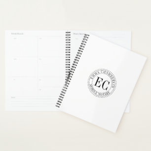 Agenda Selo de Logotipo de Notário Público Móvel Personal