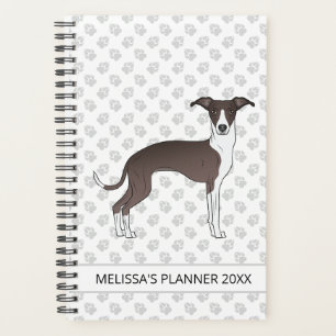 Agenda Selos E Italian Greyhound Branco Com Texto Persona