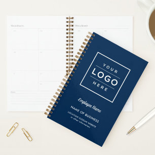 Agenda Semanal Azul Marinho Personalizada