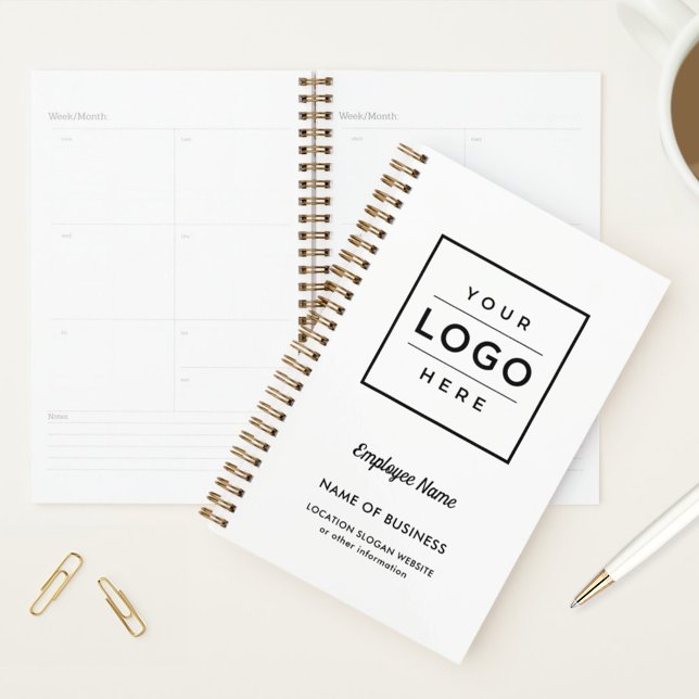 Agenda Semanal Logotipo Branco Empresarial (Criador carregado)
