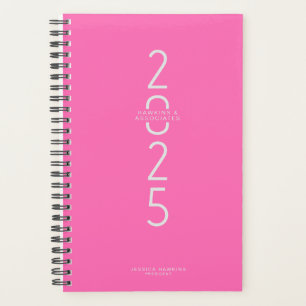 Agenda Semanal Vertical Rosa Quente