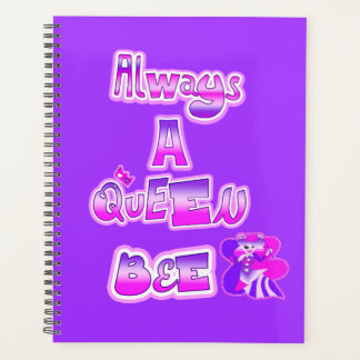 Agenda Sempre uma rainha abelha roxa, foto espiral