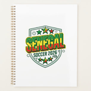 Agenda Senegal Futebol 2026 Futebol Negrito Tipografia Pa