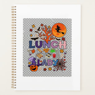 Agenda Senhora do Almoço Halloween Bruxa Lua Abóbora_1