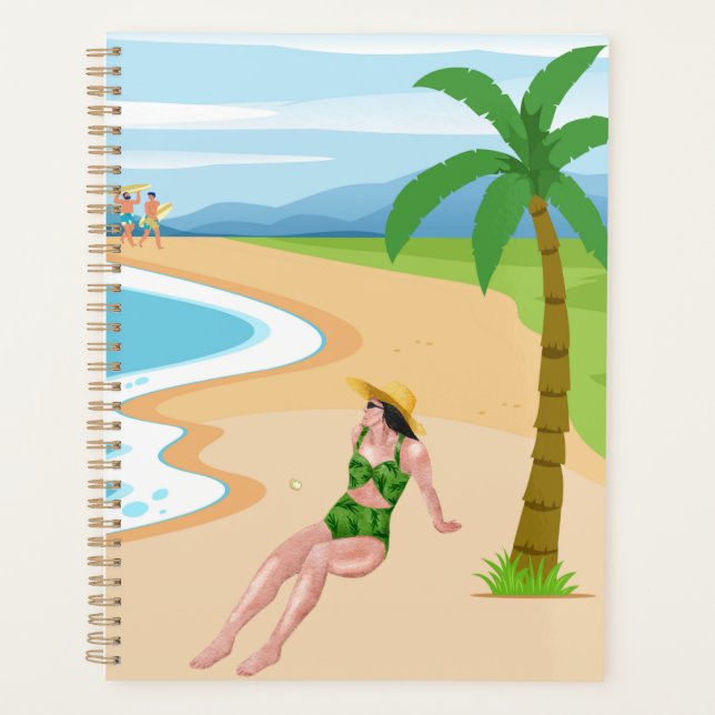 Agenda senhora na praia (Frente)