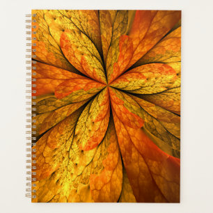 Agenda Sensação de outono, Flor Fractal Abstrato modern