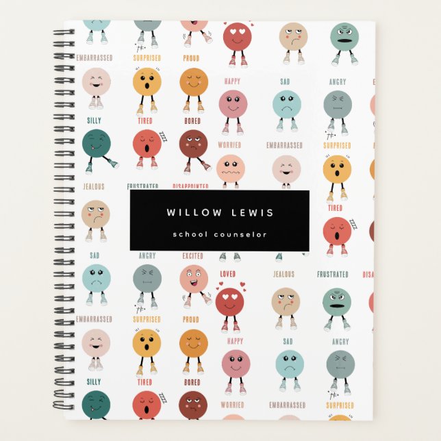 Agenda Sentimentos Emoções Enfrentam Conselheiro Escolar  (Frente)