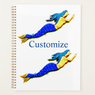 Agenda sereia de cauda azul