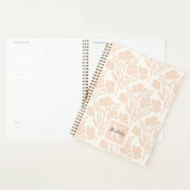 Agenda Serene Paquaria Neutra Pink Florals Monograma