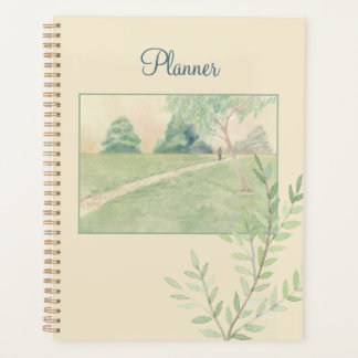 Agenda Serene Path Watercolor Daily Planner