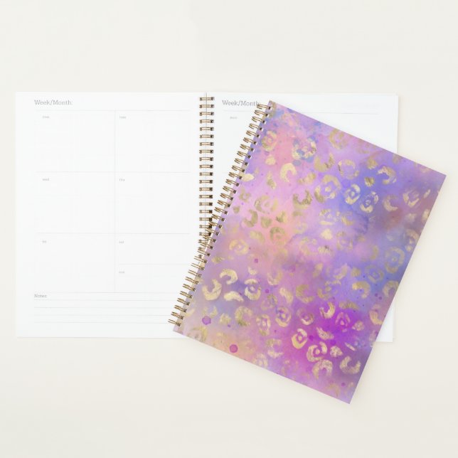 Agenda Série de Pintura Leopardo Design 8  (Exibição)