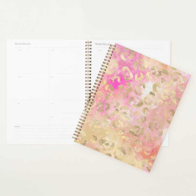 Agenda Série Leopard Paint Design 5 (Exibição)