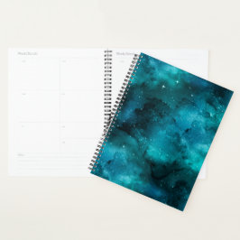 Agenda Série Teal Galaxy Design 7