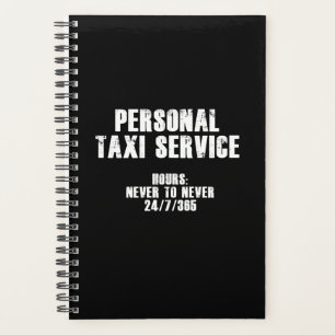Agenda Serviço de Táxi Pessoal (Branco)