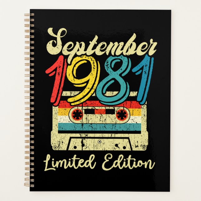 Agenda Setembro De 1981 Feliz Aniversário 40º (Frente)