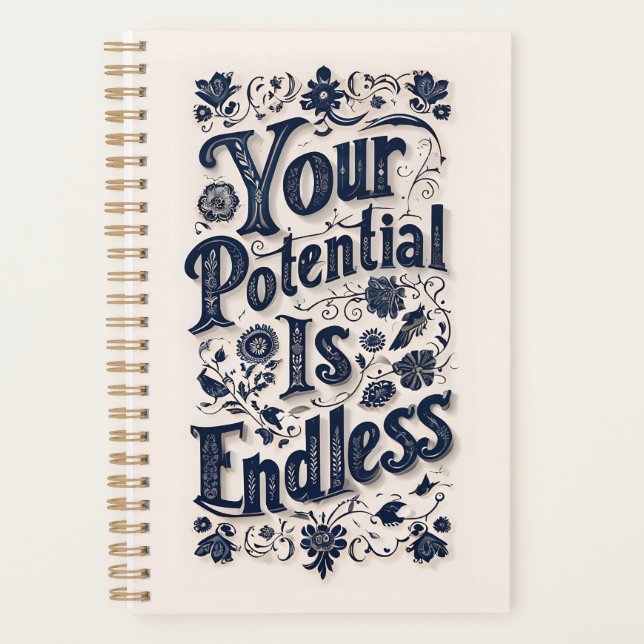 Agenda Seu Potencial É Um Fundo Infinito De Beige (Frente)