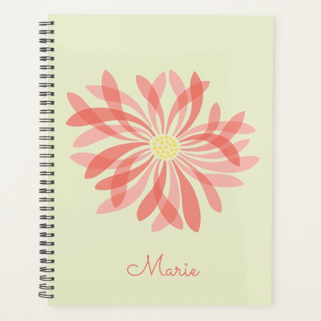 Agenda Sheer Wildflower Personalizado (Frente)