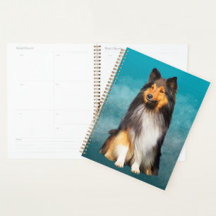 Agenda Sheltie Shetland Sheepdog Art Portrait