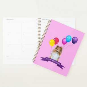 Agenda Sheltie Shetland Sheepdog Happy Birthday Gift Bag