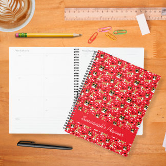 Agenda Shetland Sheepdog Pattern Red