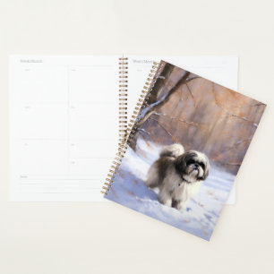 Agenda Shih Tzu Deixe-O Neve Natal