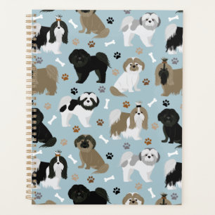 Agenda Shih Tzu Dogs Paws e Bones Planner