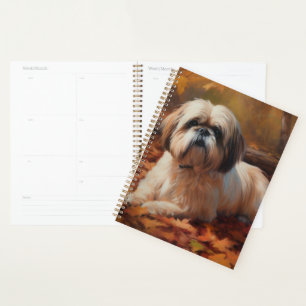 Agenda Shih Tzu no outono deixa cair inspiração