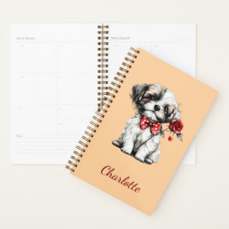 Agenda Shih Tzu Personalizado com Nome Personalizado